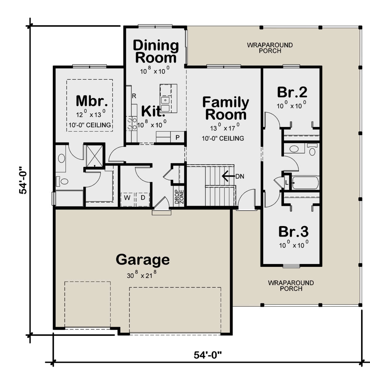 Main Floor for House Plan #402-01648