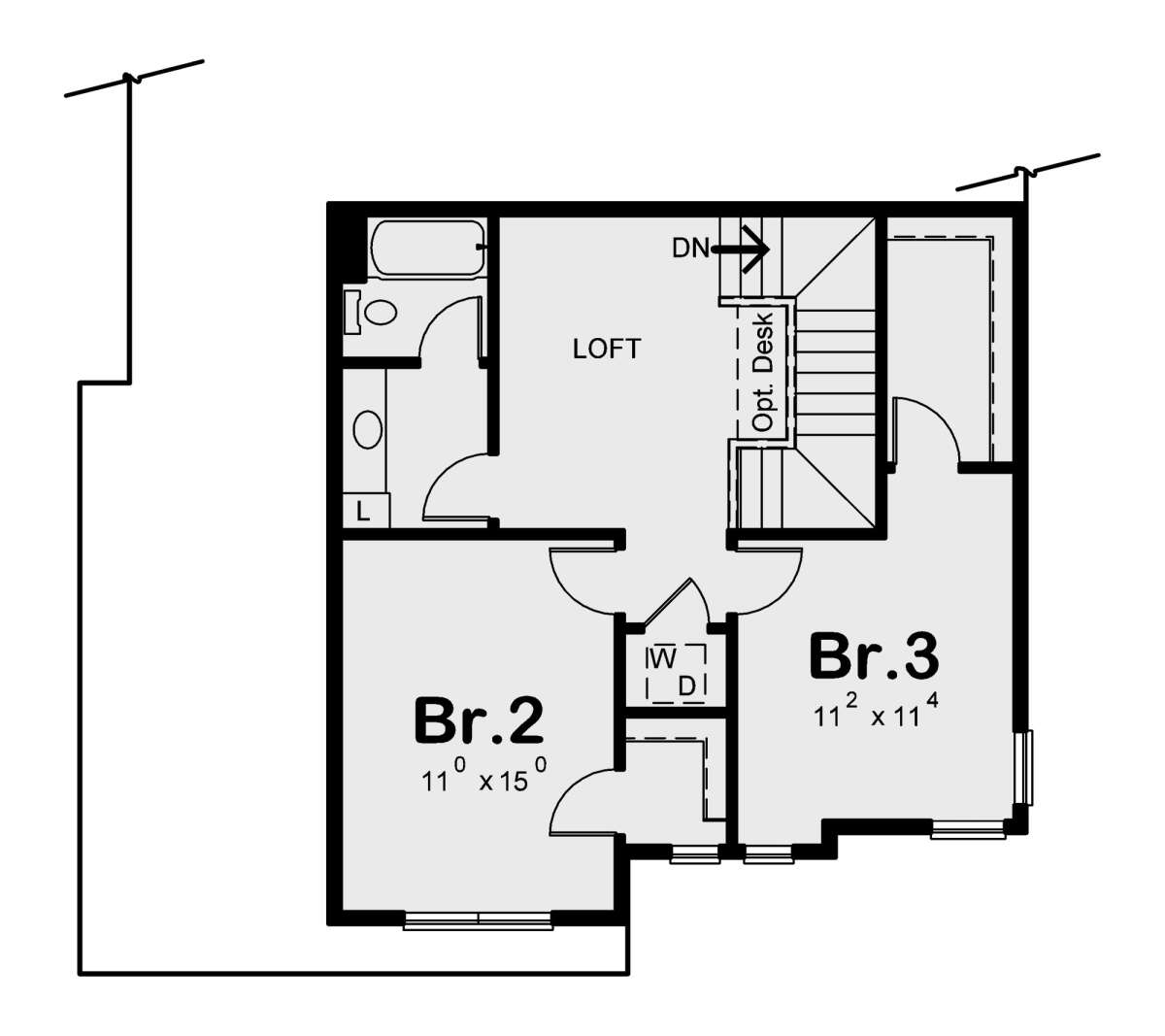 Second Floor for House Plan #402-01649
