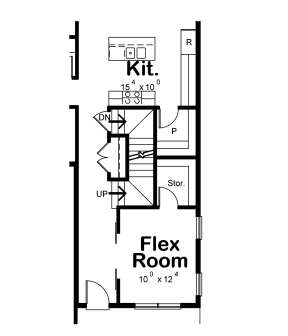 Alternate Flex Room for House Plan #402-01649