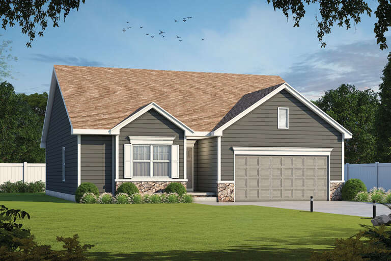 House Plan House Plan #24587 Front Elevation 
