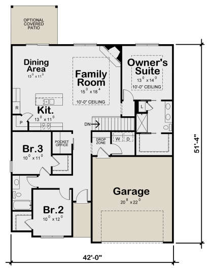 Main Floor for House Plan #402-01650
