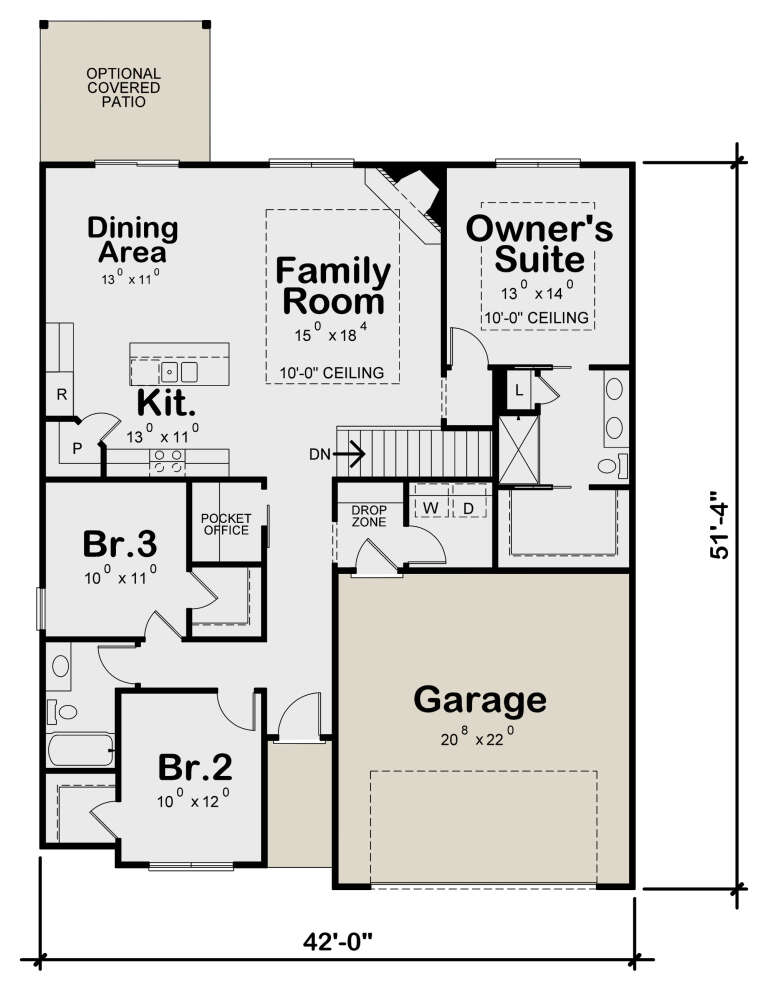 House Plan House Plan #24587 Drawing 1