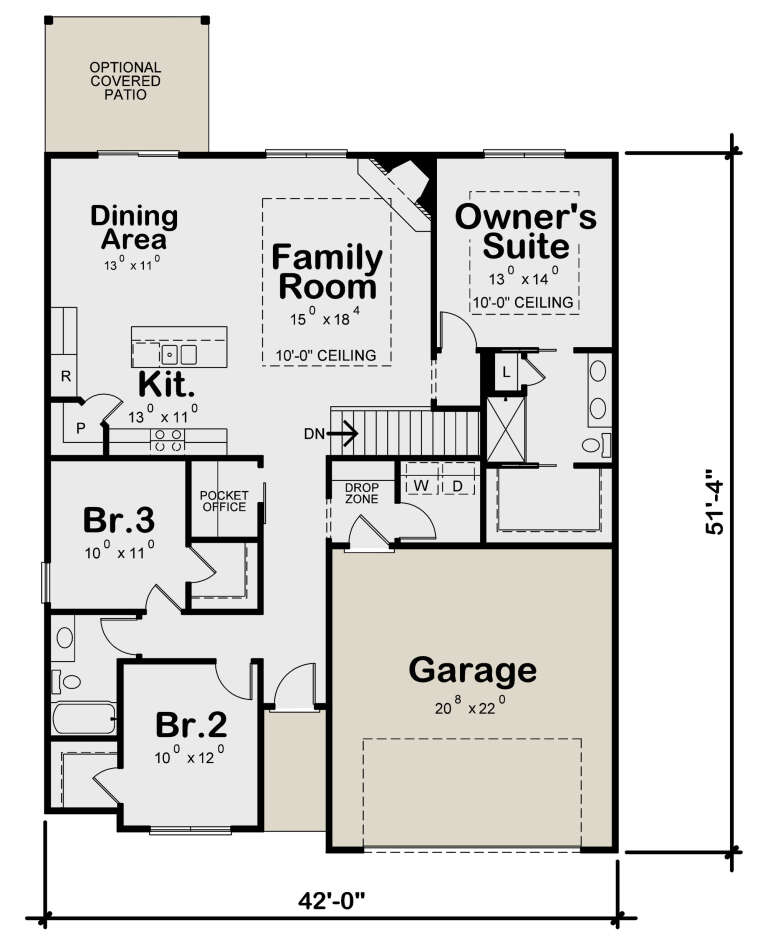 House Plan House Plan #24588 Drawing 1