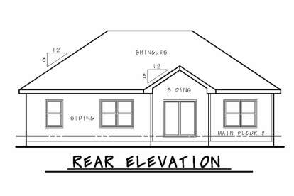 Ranch House Plan #402-01653 Elevation Photo