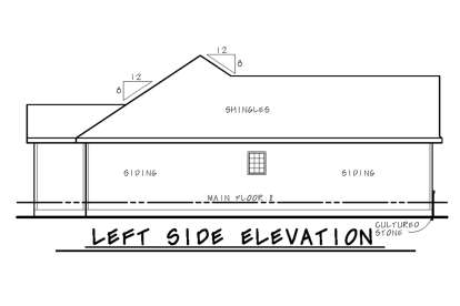 Ranch House Plan #402-01653 Elevation Photo