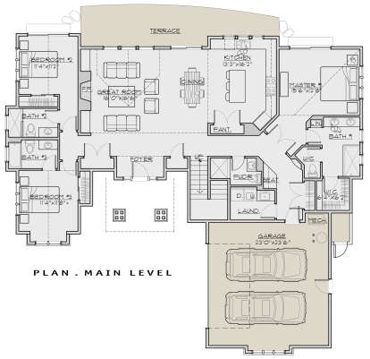 Main Floor for House Plan #5829-00028