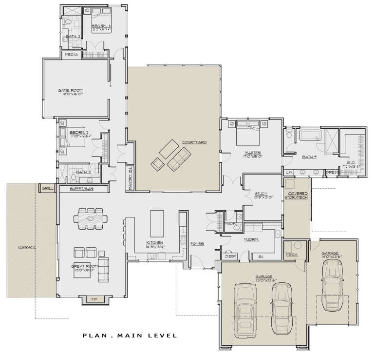 House Plan House Plan #24592 Drawing 1