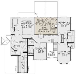 Second Floor for House Plan #699-00269