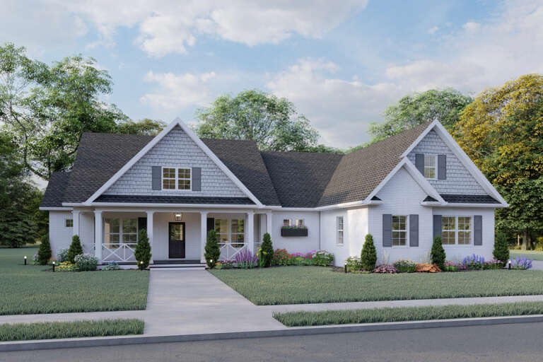 Modern Farmhouse House Plan #6849-00094 Elevation Photo