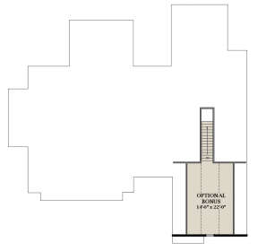 Optional Bonus Room for House Plan #6849-00094