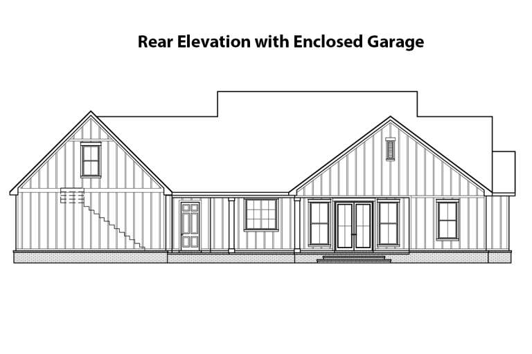 Modern Farmhouse House Plan #4534-00031 Elevation Photo