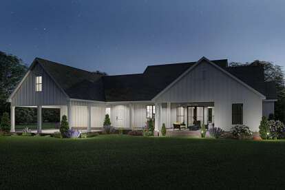 Modern Farmhouse House Plan #4534-00031 Elevation Photo
