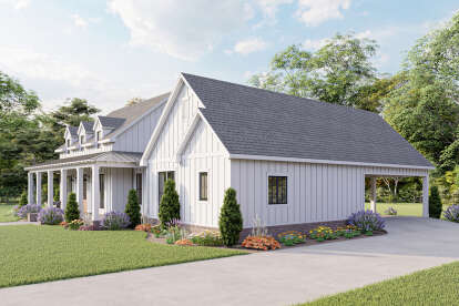 Modern Farmhouse House Plan #4534-00031 Elevation Photo