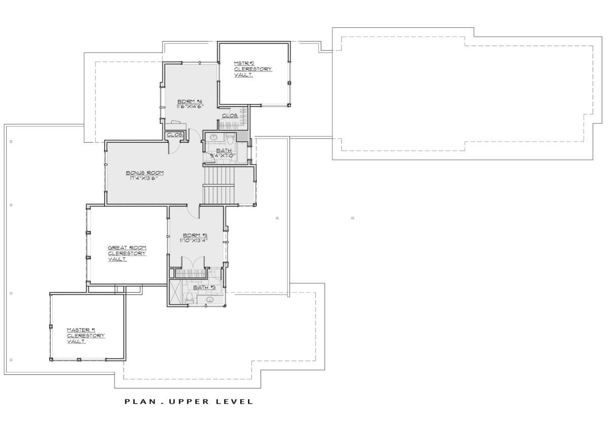 Second Floor for House Plan #5829-00032