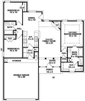 Floorplan for House Plan #053-00220