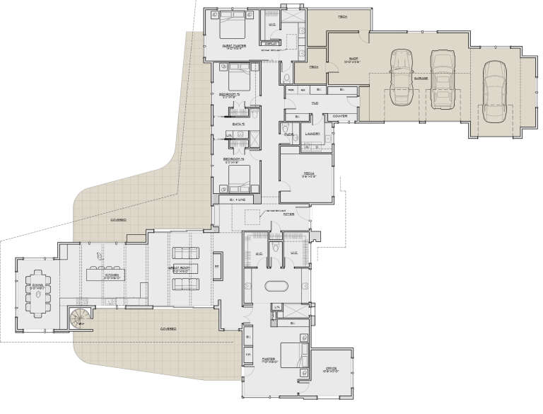 House Plan House Plan #24600 Drawing 1