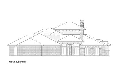 Luxury House Plan #5445-00382 Elevation Photo