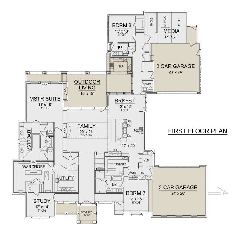 House Plan House Plan #24601 Drawing 1