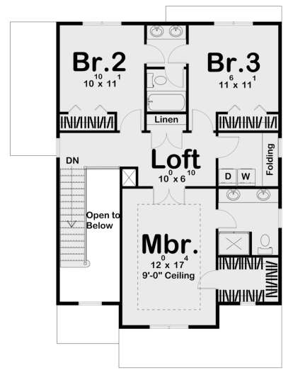 Second Floor for House Plan #963-00431
