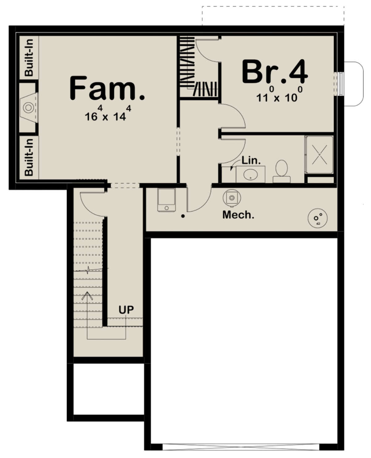 Basement for House Plan #963-00431