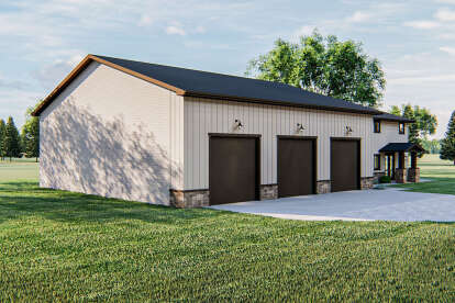 Barn House Plan #963-00432 Elevation Photo