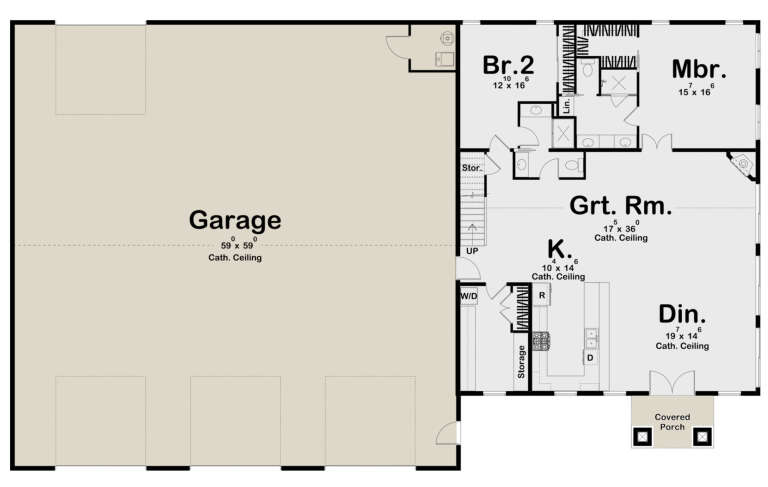 House Plan House Plan #24608 Drawing 1