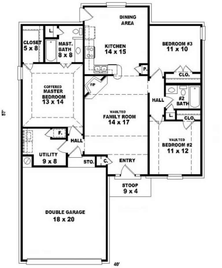 House Plan House Plan #2461 Drawing 1