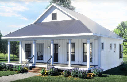 Country House Plan #1776-00110 Elevation Photo
