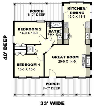 House Plan House Plan #24610 Drawing 1