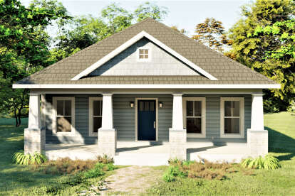 Bungalow House Plan #1776-00112 Elevation Photo