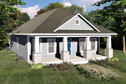 Bungalow House Plan #1776-00112 Elevation Photo