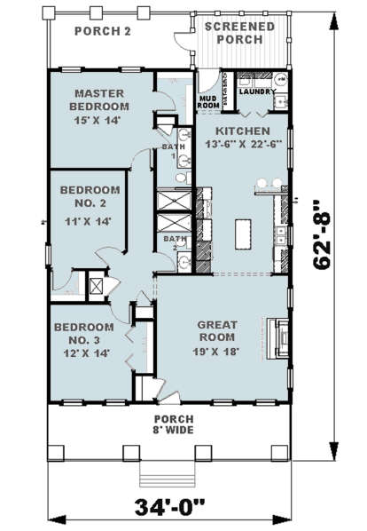 House Plan House Plan #24612 Drawing 1
