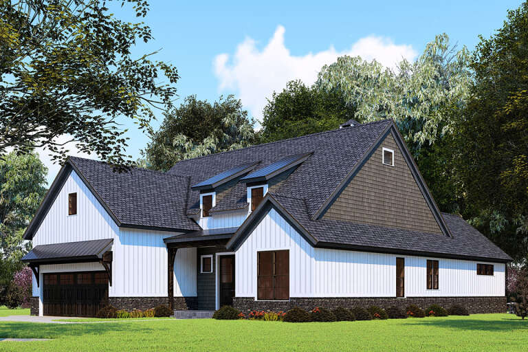 Modern Farmhouse House Plan #8318-00163 Elevation Photo
