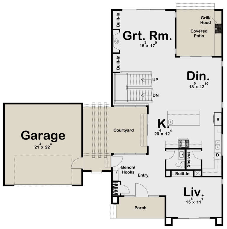 House Plan House Plan #24616 Drawing 1