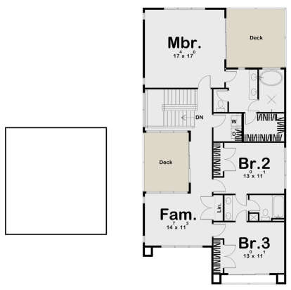 Second Floor for House Plan #963-00433