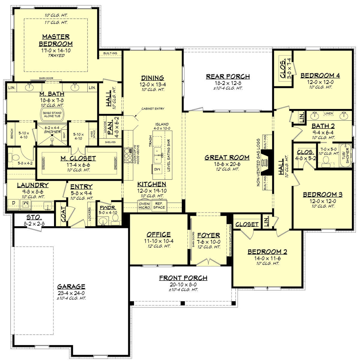 Main Floor for House Plan #041-00226