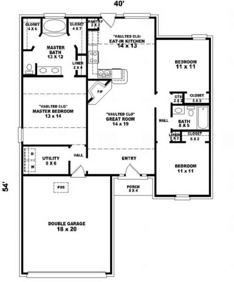 House Plan House Plan #2462 Drawing 1