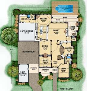 Main Floor for House Plan #5445-00388