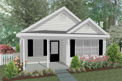 Cottage House Plan #1502-00004 Elevation Photo