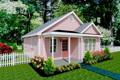 Cottage House Plan #1502-00004 Elevation Photo