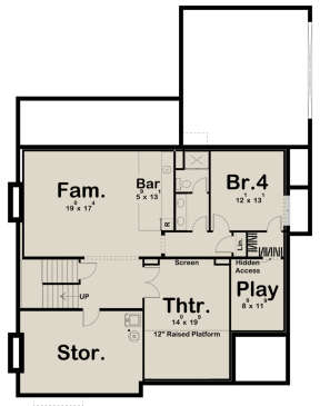 Basement for House Plan #963-00434