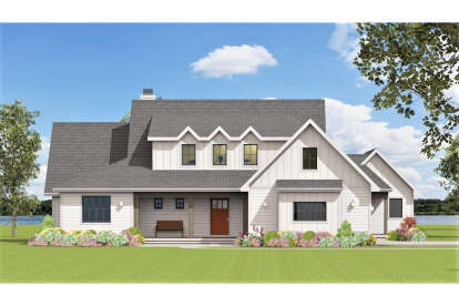 Modern Farmhouse House Plan #3125-00028 Elevation Photo