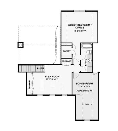 Second Floor for House Plan #3125-00028