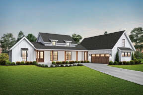 Modern Farmhouse House Plan #2559-00842 Elevation Photo