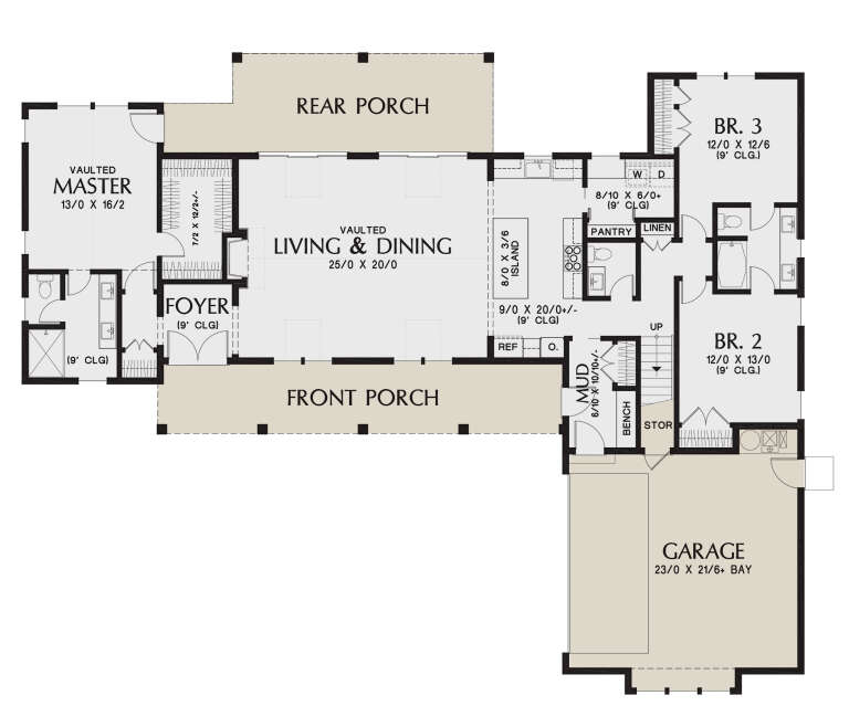 House Plan House Plan #24641 Drawing 1