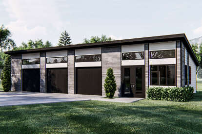 Modern House Plan #963-00436 Elevation Photo