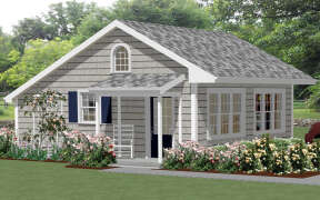 Cottage House Plan #1502-00014 Elevation Photo
