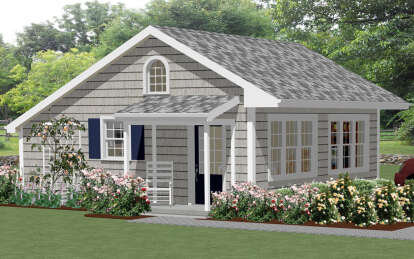 Cottage House Plan #1502-00014 Elevation Photo