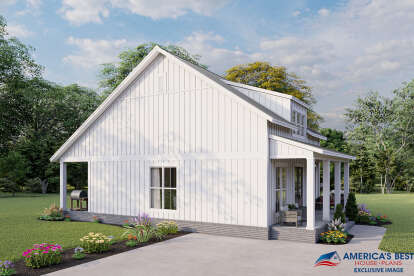 Modern Farmhouse House Plan #041-00227 Elevation Photo