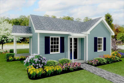 Cottage House Plan #1502-00016 Elevation Photo